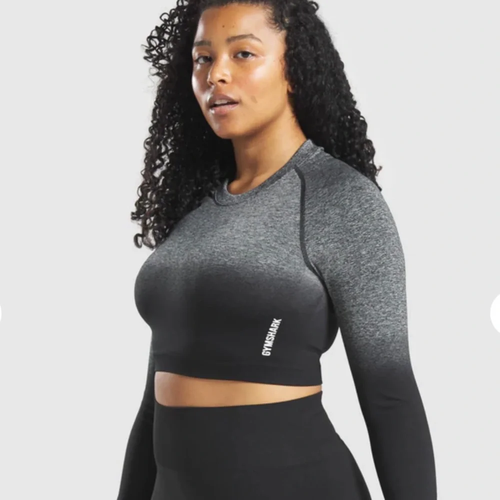 Gymshark ombré long sleeve crop top NWT - Picture 3 of 4